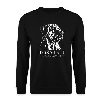 TOSA INU Portrait Chiens Chien dogue Wilsigns - Sweat-shirt Unisexe - noir - Devant - Alina (178cm) & Michal (187cm)
