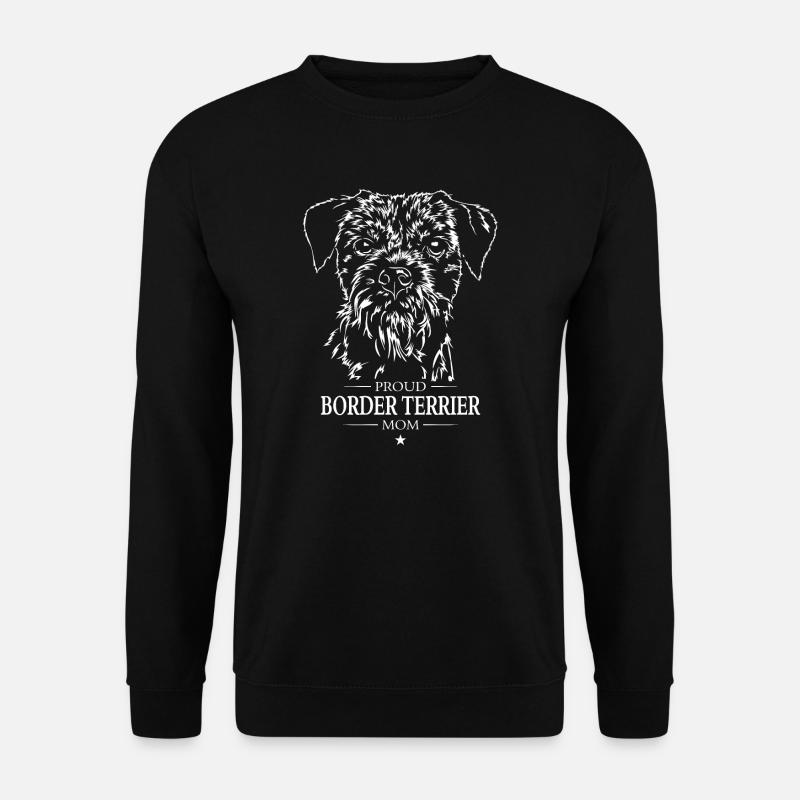 Border Terrier Mom Hunde Hund Wilsigns - Unisex Pullover - Schwarz