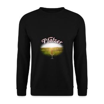 100% Pfälzer Pälzer Palz Pfalz Mundart Dialekt - Unisex Pullover - Schwarz - Vorne - Alina (178cm) & Michal (187cm)