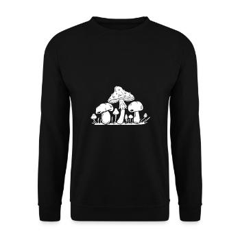 Morel Mushrooms Mushroom Tour Mushroom Collection Mushroom Hunters - Unisex Sweatshirt - black - Front - Alina (178cm) & Michal (187cm)