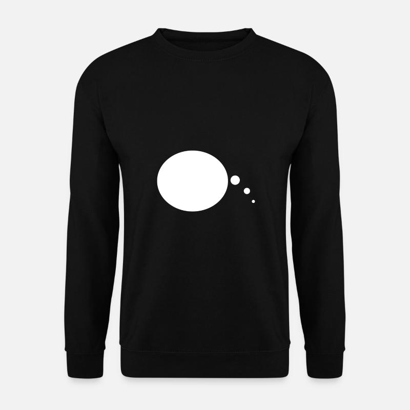 speech bubble - Unisex Sweatshirt - black