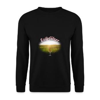 Lustiges Exilpfälzer Pälzer Pfälzer Pfalz Mundart - Unisex Pullover - Schwarz - Vorne - Alina (178cm) & Michal (187cm)