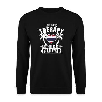 Thailand - Unisex Pullover - Schwarz - Vorne - Alina (178cm) & Michal (187cm)