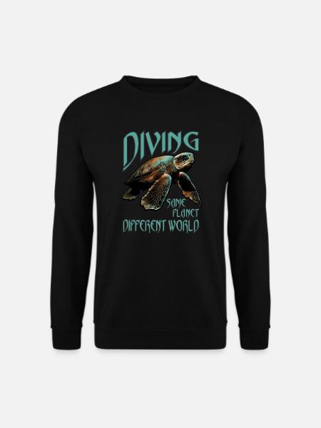 Taucher (Diving Diver) - Unisex Pullover - Schwarz