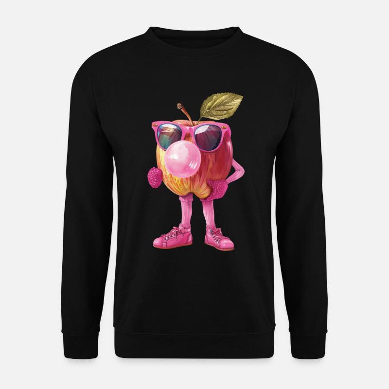 Apfel - Unisex Pullover - Schwarz
