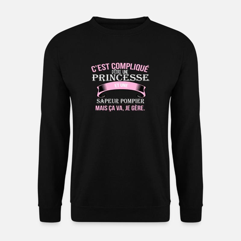 Firefighter - Unisex Sweatshirt - black