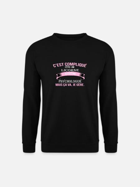 Psychologue - Sweat-shirt Unisexe - noir