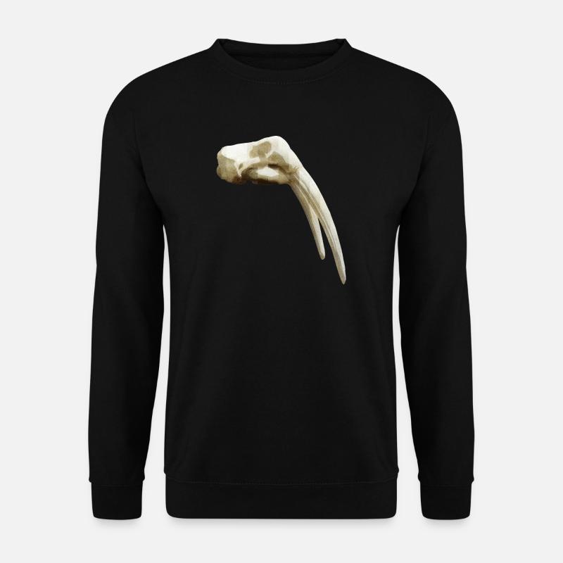 Schädel eines Walross - Unisex Pullover - Schwarz