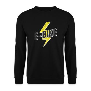 E Bike E-Bike - Sweat-shirt Unisexe - noir - Devant - Alina (178cm) & Michal (187cm)