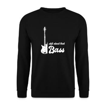 Groupe de musique Bassiste Bassiste - Sweat-shirt Unisexe - noir - Devant - Alina (178cm) & Michal (187cm)