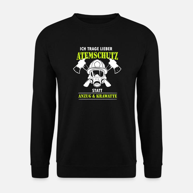 Freiwillige Feuerwehr Ich trage lieber Atemschutz - Unisex Pullover - Schwarz