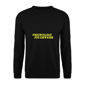 Freiwillige Feuerwehr - Unisex Pullover - Schwarz - Vorne - Alina (178cm) & Michal (187cm)
