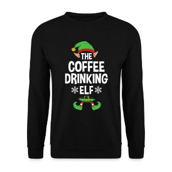 Group Matching Family Christmas Gift Elf - Unisex Pullover - Schwarz - Vorne - Alina (178cm) & Michal (187cm)