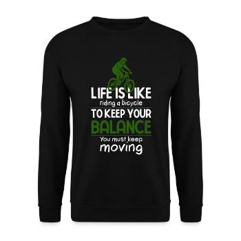 Vélo de montagne Cyclisme Cyclisme Cyclisme - Sweat-shirt Unisexe - noir - Devant - Alina (178cm) & Michal (187cm)
