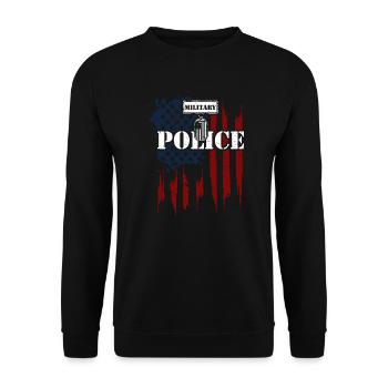 Military Police - Veteran - Unisex Pullover - Schwarz - Vorne - Alina (178cm) & Michal (187cm)