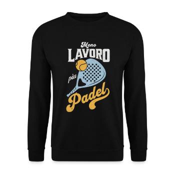 Meno Lavoro Piu Padel - Unisex Pullover - Schwarz - Vorne - Alina (178cm) & Michal (187cm)
