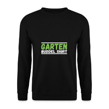 Garten Buddel Shirt Hobbygärtner Gärtnerin Gärtner - Unisex Pullover - Schwarz - Vorne - Alina (178cm) & Michal (187cm)