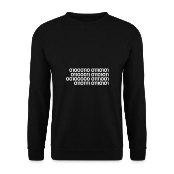 Binär Fuck you - Unisex Pullover - Schwarz - Vorne - Alina (178cm) & Michal (187cm)