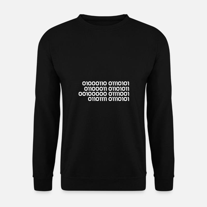 Binary fuck you - Unisex Sweatshirt - black