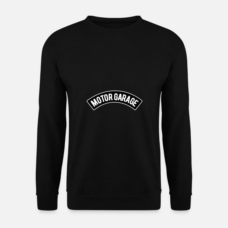 Motor Garage Banner - Unisex Sweatshirt - black