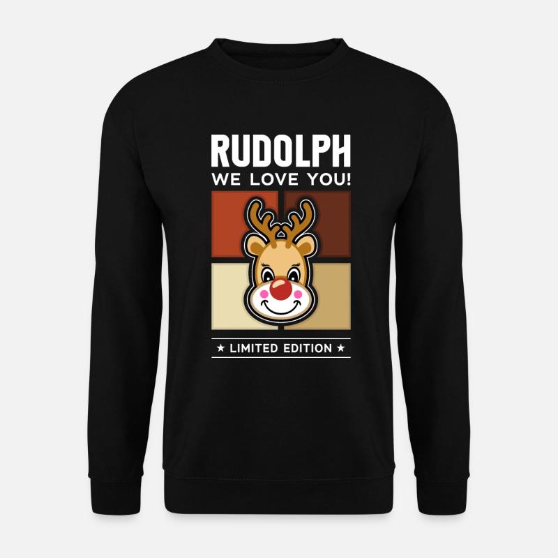Rudolph - Unisex Pullover - Schwarz