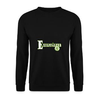 Lustiges Exilpfälzer Pälzer Pfälzer Pfalz Mundart - Unisex Pullover - Schwarz - Vorne - Alina (178cm) & Michal (187cm)