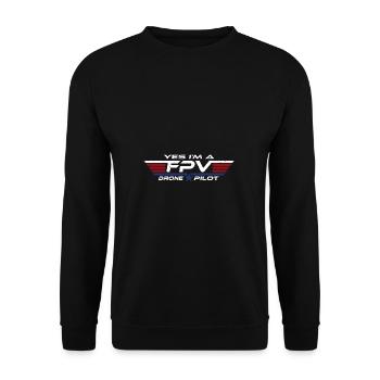 FPV Drone Drone Pilote de drone Pilote de drone Pilote de drone - Sweat-shirt Unisexe - noir - Devant - Alina (178cm) & Michal (187cm)