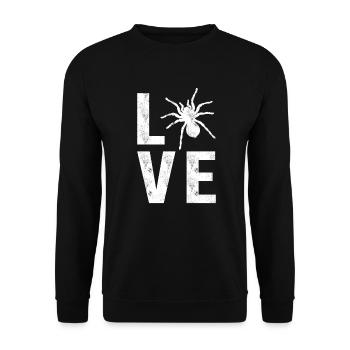 J'aime les tarentules J'aime les tarentules - Sweat-shirt Unisexe - noir - Devant - Alina (178cm) & Michal (187cm)
