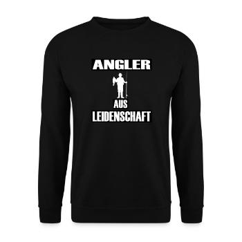 Angeln - Unisex Pullover - Schwarz - Vorne - Alina (178cm) & Michal (187cm)