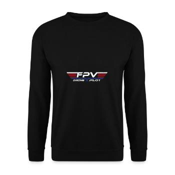 FPV Drone Drone Pilote de drone Pilote de drone Pilote de drone - Sweat-shirt Unisexe - noir - Devant - Alina (178cm) & Michal (187cm)