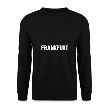 Frankfurt - Unisex Pullover - Schwarz - Vorne - Alina (178cm) & Michal (187cm)