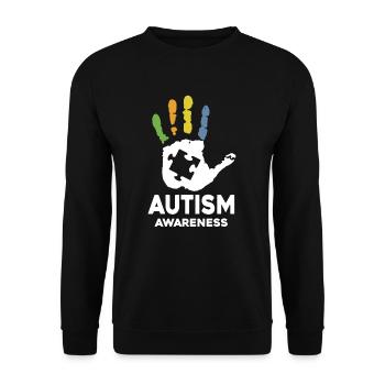 Autismus-Bewusstseins-Autismus T Shirts - Unisex Pullover - Schwarz - Vorne - Alina (178cm) & Michal (187cm)