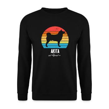 Akita - Unisex Sweatshirt - black - Front - Alina (178cm) & Michal (187cm)