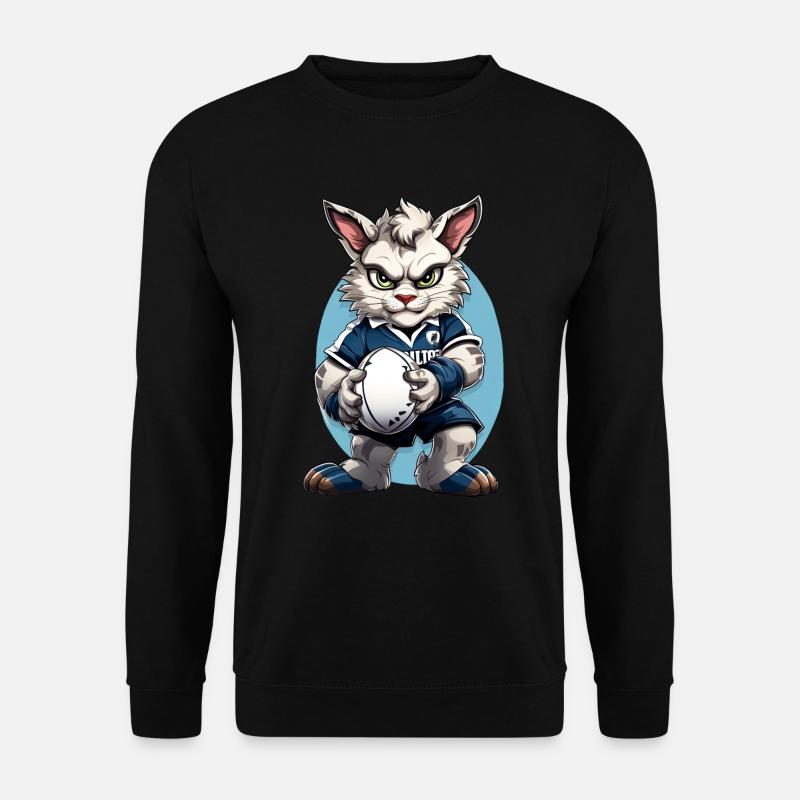 Rugby Cats - Unisex Sweatshirt - black