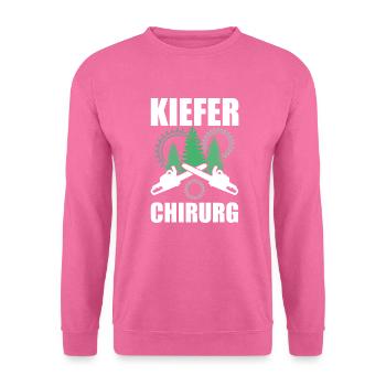 Kiefer Chirurg Baumfäller Holzfäller - Unisex Pullover - Pink - Vorne