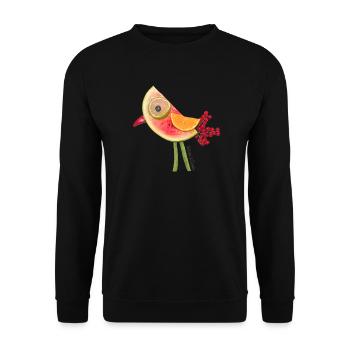 Spaßvogel - Unisex Pullover - Schwarz - Vorne - Alina (178cm) & Michal (187cm)