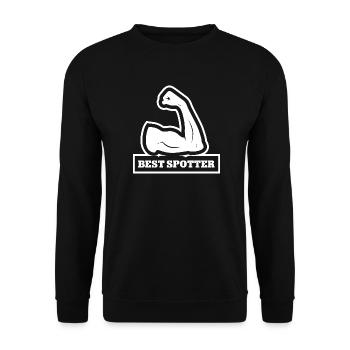 Best Spotter Cheerleading Cheerleader Trainer - Unisex Pullover - Schwarz - Vorne - Alina (178cm) & Michal (187cm)