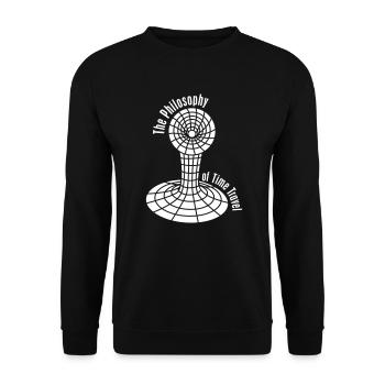 Time Travel - Unisex Sweatshirt - black - Front - Alina (178cm) & Michal (187cm)