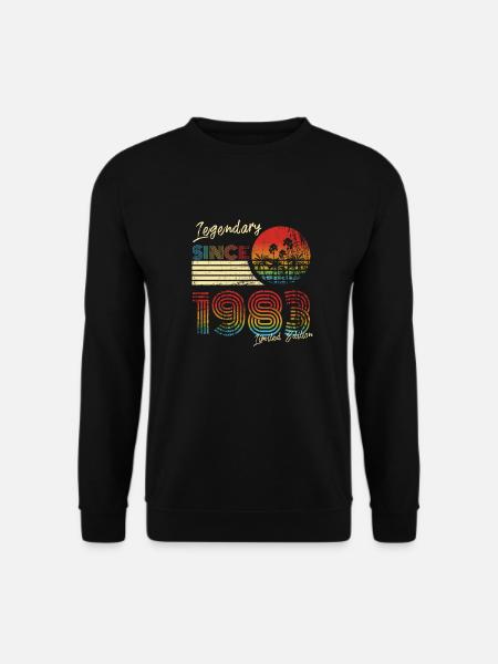 Geburtstag Geschenk Männer 1983 T-Shirt Legendary - Unisex Pullover - Schwarz