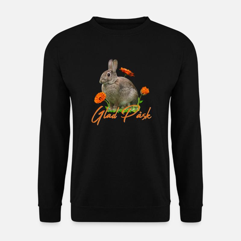 glad pask Frohe Ostern - Unisex Pullover - Schwarz