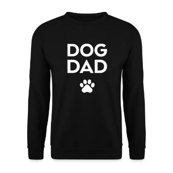 Papa chien - Sweat-shirt Unisexe - noir - Devant - Alina (178cm) & Michal (187cm)