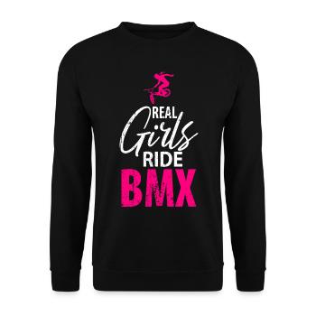 BMX - Sweat-shirt Unisexe - noir - Devant - Alina (178cm) & Michal (187cm)