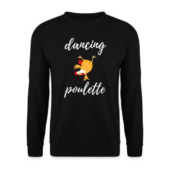 dancing poulette - Sweat-shirt Unisexe - noir - Devant - Alina (178cm) & Michal (187cm)