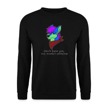I can't hear you - Unisex Sweatshirt - black - Front - Alina (178cm) & Michal (187cm)