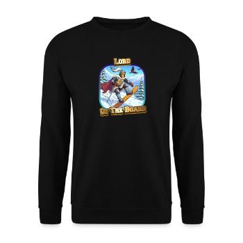 Lord of the Board - Unisex Pullover - Schwarz - Vorne - Alina (178cm) & Michal (187cm)