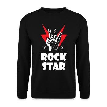Stars du rock - Sweat-shirt Unisexe - noir - Devant - Alina (178cm) & Michal (187cm)