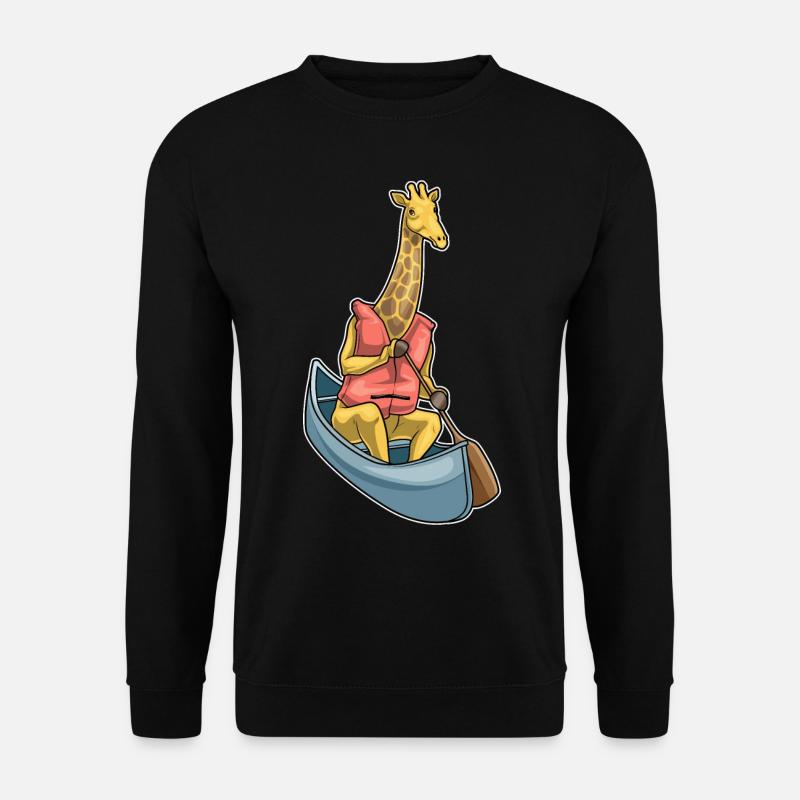 Giraffe Boat Paddle - Unisex Sweatshirt - black