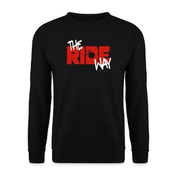 The Ride Way - white - Unisex Sweatshirt - black - Front - Alina (178cm) & Michal (187cm)