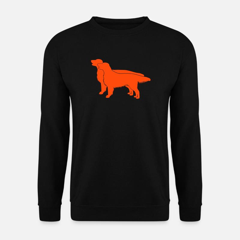 2 Flat Coated Retriever - Unisex Pullover - Schwarz