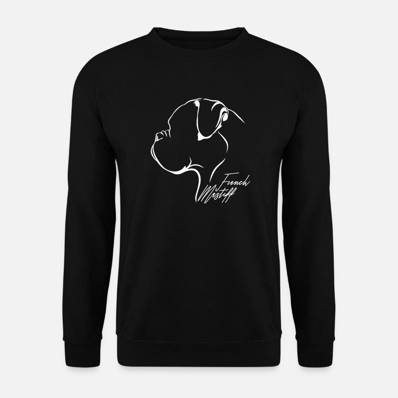 FRANÇAIS MASTIFF Profil Chiens Wilsigns - Sweat-shirt Unisexe - noir